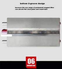 600kg Effort-Saving Design Permanent Magnet Chuck Powerful Magnetic Crane