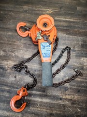Duff Lynx LSB-1500 3/4 ton 1500 Lbs Ratchet Hoist Orange Shop Engine Puller WOW