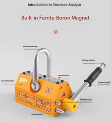 600kg Effort-Saving Design Permanent Magnet Chuck Powerful Magnetic Crane