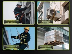 Rope ClimberMotorised AscenderPortable HomeWireless Remote Control Crane