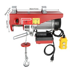 850W Electric Hoist 880 lbsCrane Winch Wired Remote Control Electric Lift