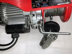 PITTSBURGH AUTOMOTIVE, ELECTRIC HOIST, 62767, 440 LB, W/ PUSH TROLLEY, 1 TON