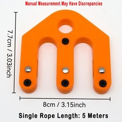 2PCS 4:1 Pulley Hoist System Heavy Duty Block & Tackle Gear fits Outdoor Hunting
