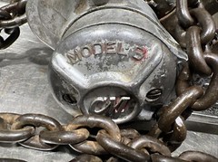 CM Hoist 3 ton puller lever aluminum chain hoist model B. Used Surplus