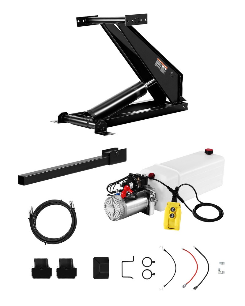 VEVOR 10 Ton Hydraulic Scissor Hoist Kit Fits 12-16′ Dump Trailer Body PF-520