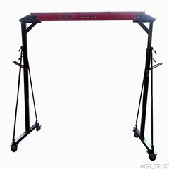 AGT Portable Shop Lift Hoist 1Ton Gantry Crane Adjustable Attachment 2000LB