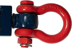 8 Ton Snatch Block with Shackle for Crane & Lift Truck – 3/4″ Rope Sheave