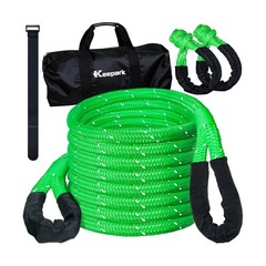 Kinetic Recovery Rope Tow Strap – 1″ x 30ft – 36,500lb Breaking Strength with…