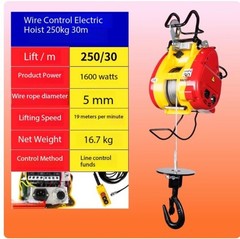 Mini Electric Hoist 220V Suspended Lifter Home Use Lifting Crane Winch