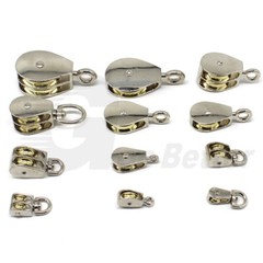 Strong Lifting Single / Double Line Wire Rope Pulley Metal Galvanised 13mm-48mm