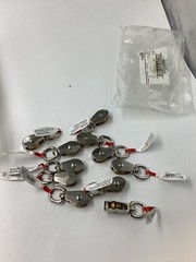 Bag of 10 National Hardware N223-370 1″ Swivel Single Pulleys Nickel Finish