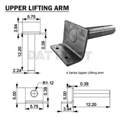 12 Ton Hydraulic Scissor Hoist – Fits 16-18′ Dump Body DH-620