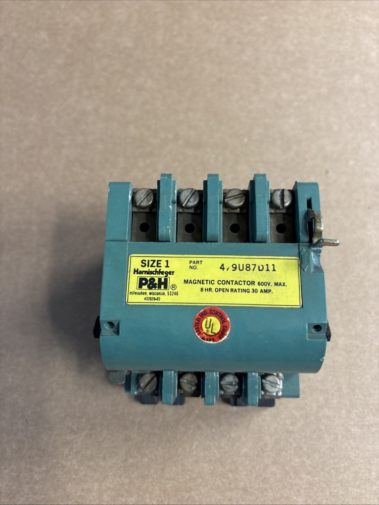 Furnas Electric/P&H 4 Pole Contactor Part Number 479U87D11