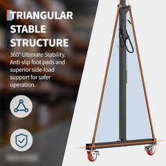 1 Ton Adjustable Gantry Crane Lifting Gantry Adjustable Height 93.3″ to 140.5″