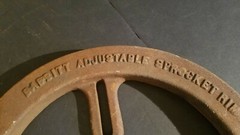 Babbit NO 2-1/2 Adjustable Sprocket Rim New Bedford Mass