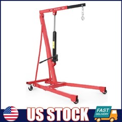 1.5 Ton Engine Hoist Lift ,Portable Hydraulic Cherry Picker Shop Crane 3000 LBS