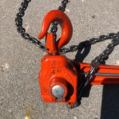 Columbus McKinnon C&M 3/4 Ton 20′ Lever Hoist Chain Come Along Series 640