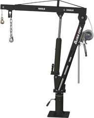 Hydraulic Pickup Truck Crane with Hand Winch – 2000-Lb. Capacity