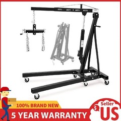 2 Ton Folding Engine Hoist Lift with Lever ,Hydraulic Cherry Picker Shop Crane