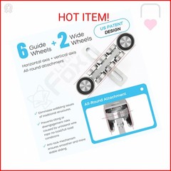 LookFox Hoist Trolley, 6+2 Wheel Unistrut Rollers – Anti-Lock & Anti-Fall, Elect
