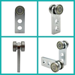 2 Wheel Trolley Assembly Rollers for Strut Channel Heavy Duty Steel Garage