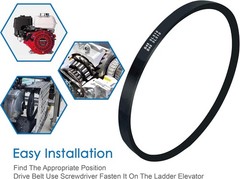 TP250 Ladder Elevator V-Drive Belt Size 51 Inches Replacement Tranzporter Roof,
