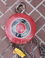 CMCO 2 Ton Chain Hoist. Chester. Bronze Class 1 Div 1 Spark Resistant 30′ Lift