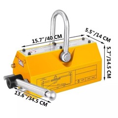 100KG 220LBS Steel Magnetic Lifter Heavy Duty Crane Hoist Lifting Magnet