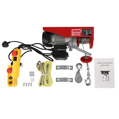 1543lbs Overhead Electric Hoist Crane Lift Garage Winch with Remote 110V