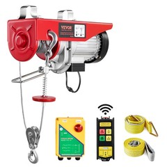 VEVOR Electric Hoist 1320lbs Crane Winch with Wireless Remote Control 1150W 110V
