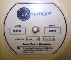 AERO-MOTIVE ERG0B9 BALANCER CAPACITY 6 – 9 LBS 2.7 – 4.1 KG