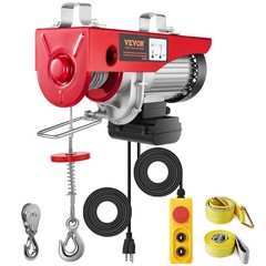 VEVOR Electric Hoist 2200lbs Crane Winch with Wired Remote Control 1600W 110V