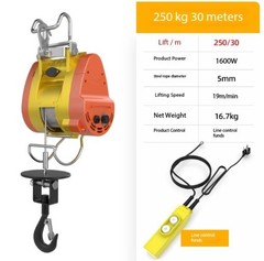 Mini Electric Hoist 220V Home Use Crane Winch Portable Winch Lifting Hoist