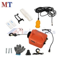 3-in-1 Electric Hoist Winch 1100 lbs Capacity 1500W Portable Power Winch
