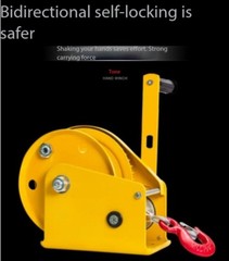 Small Portable Winch with Automatic Brake, Manual Winch, and Towing Machine