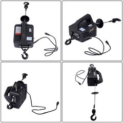 2-in-1 Electric Hoist Winch, 1100 lbs Lift Capacity, 1500W Portable Power Winch