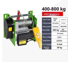 Electric Hoist Winch 220V Wireless Control Home Use Lifting Crane Small Crane