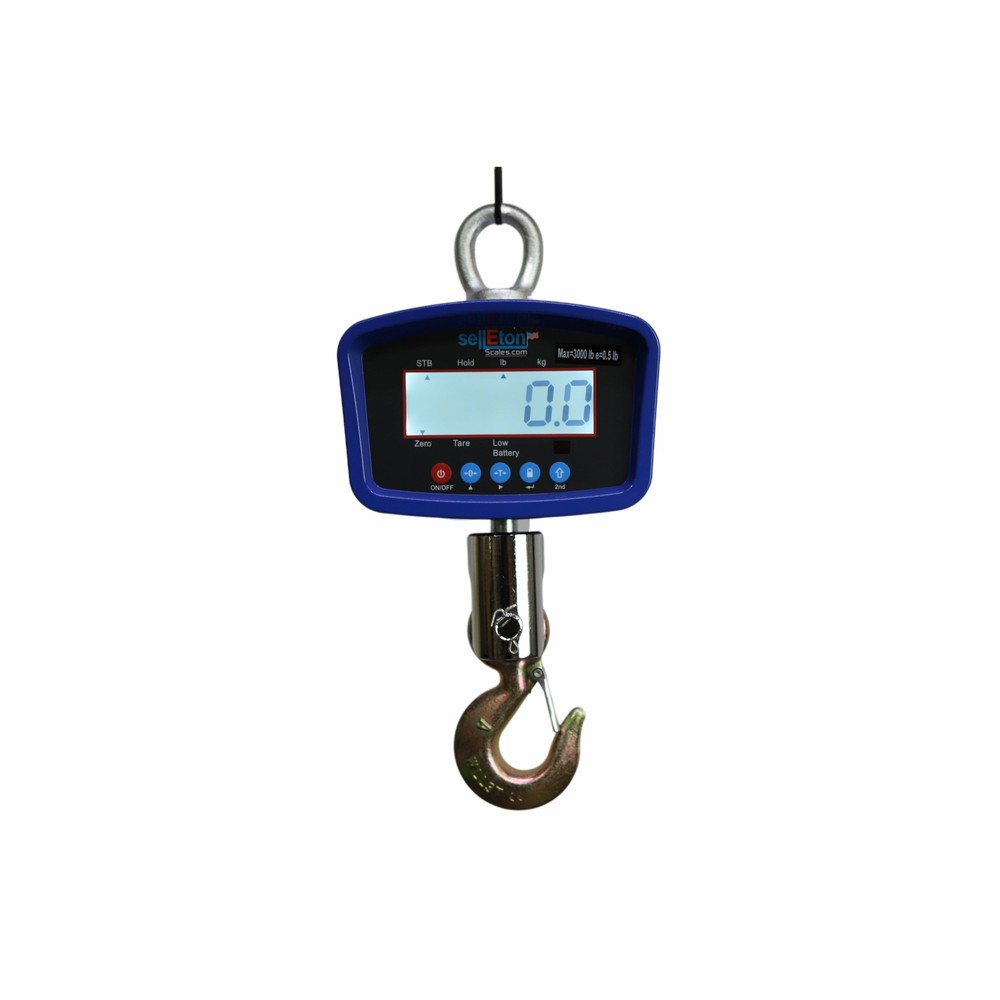 Medium General Purpose Crane Scale with Accurate Sensors Mini LCD Hanging Scales