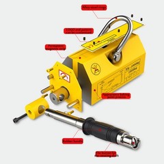 Magnetic Lifting Device with Strong Magnetic Force for Lifting Steel Plates