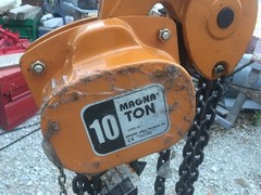 Magna Hand Manual Chain HOIST 10 Ton, 20′ Lift, Model CH100020