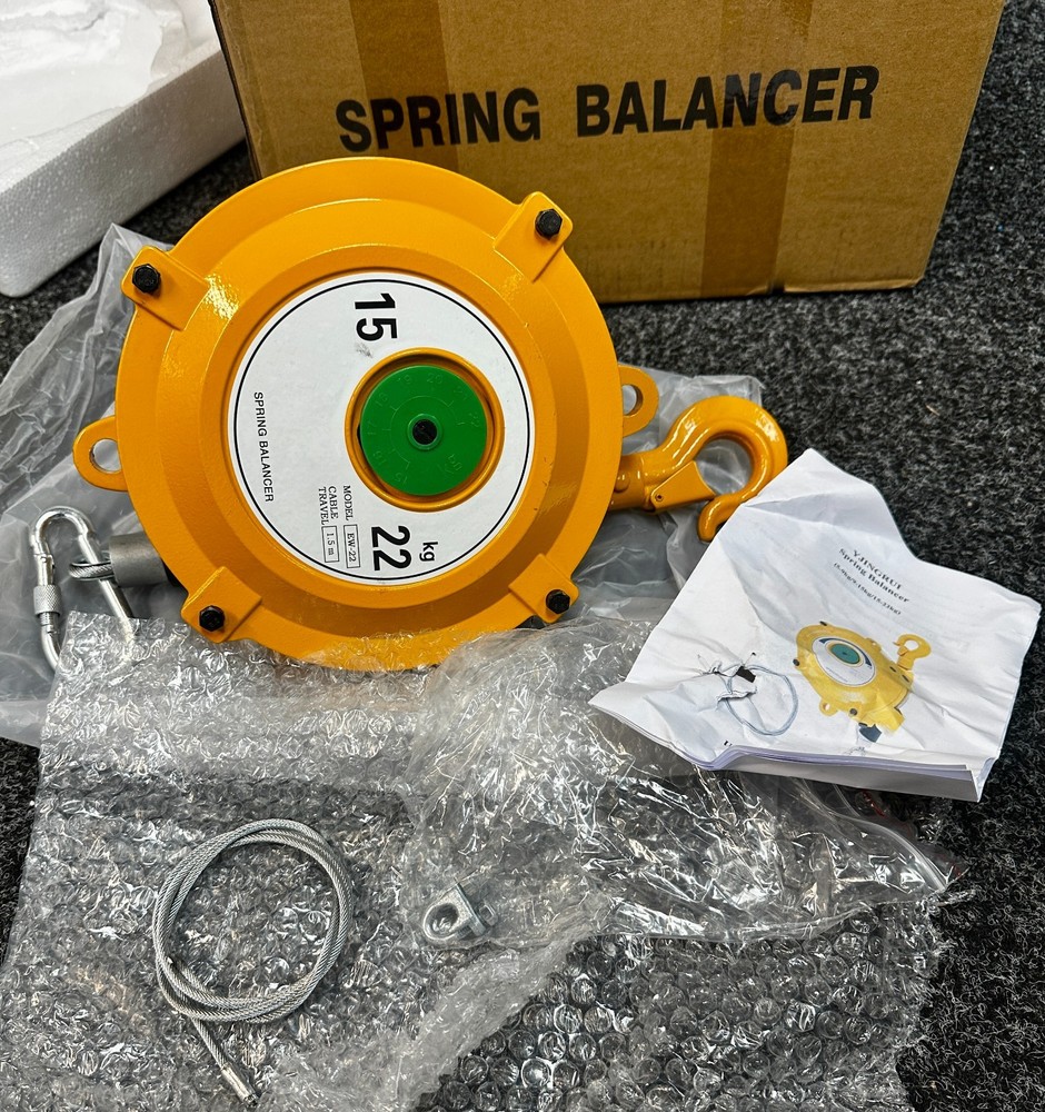 Spring Balancer 15 – 22kg 49lbs Retractable Spring Tool EW-22 Cable 1.5m