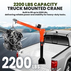 5000 lbs 12V Electric Winch 2200 Pickup Truck Crane Alloy Steel Truck Crane