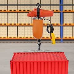 1000kg/2200lb Electric Hoist Lifting Device Corded Hoisting Machine w/Controller