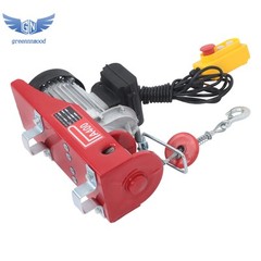 Electric Hoist 880lbs Crane Winch with Wired Remote Control 850W 110V
