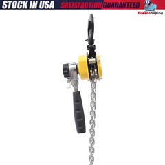 1/4 Ton Lever Block Chain Hoist Come Along Puller Ratchet Type 5FT Lift 550Lbs