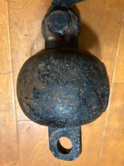 DRH Johnson Crane Non Swivel Overhaul Headache Ball & 3 Ton Crosby Lifting Hook