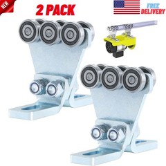 2Pk 6 Wheel Trolley Assembly for Electric Hoist 1-5/8″ Wide Strut Channel Roller