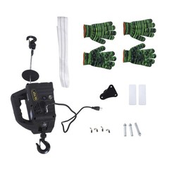 2in1 Portable Electric Hoist With Wireless Remote Control 22.9 ft Winch 500-B