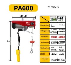 Miniature Electric Hoist 220V Household Small Crane Winch Hoist Grain Machine