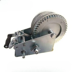 Manual Winch with Bidirectional Self-Locking Hand Crank for Household Towing
